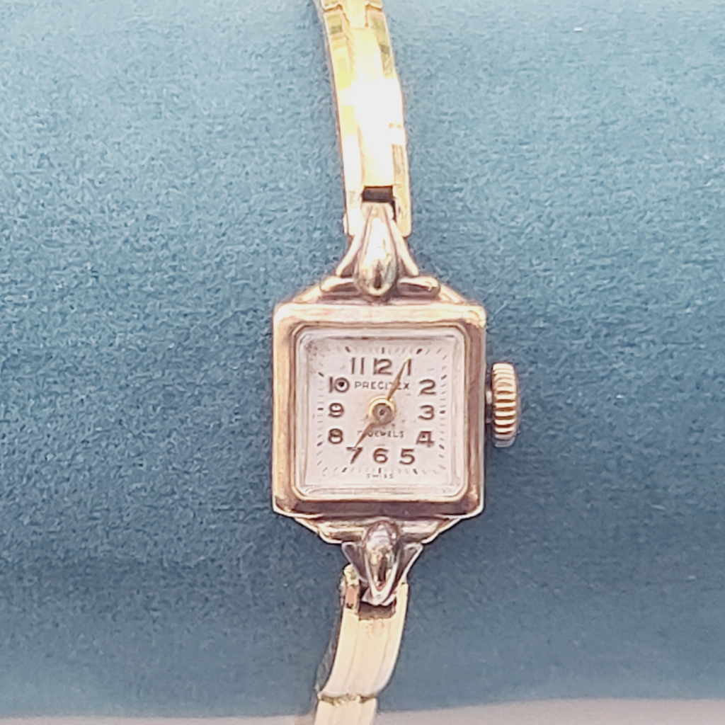 18k Yellow Gold Precitex Ladies Swiss Watch